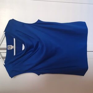 Anne Klein Sleeveless Drape Neckline Blouse